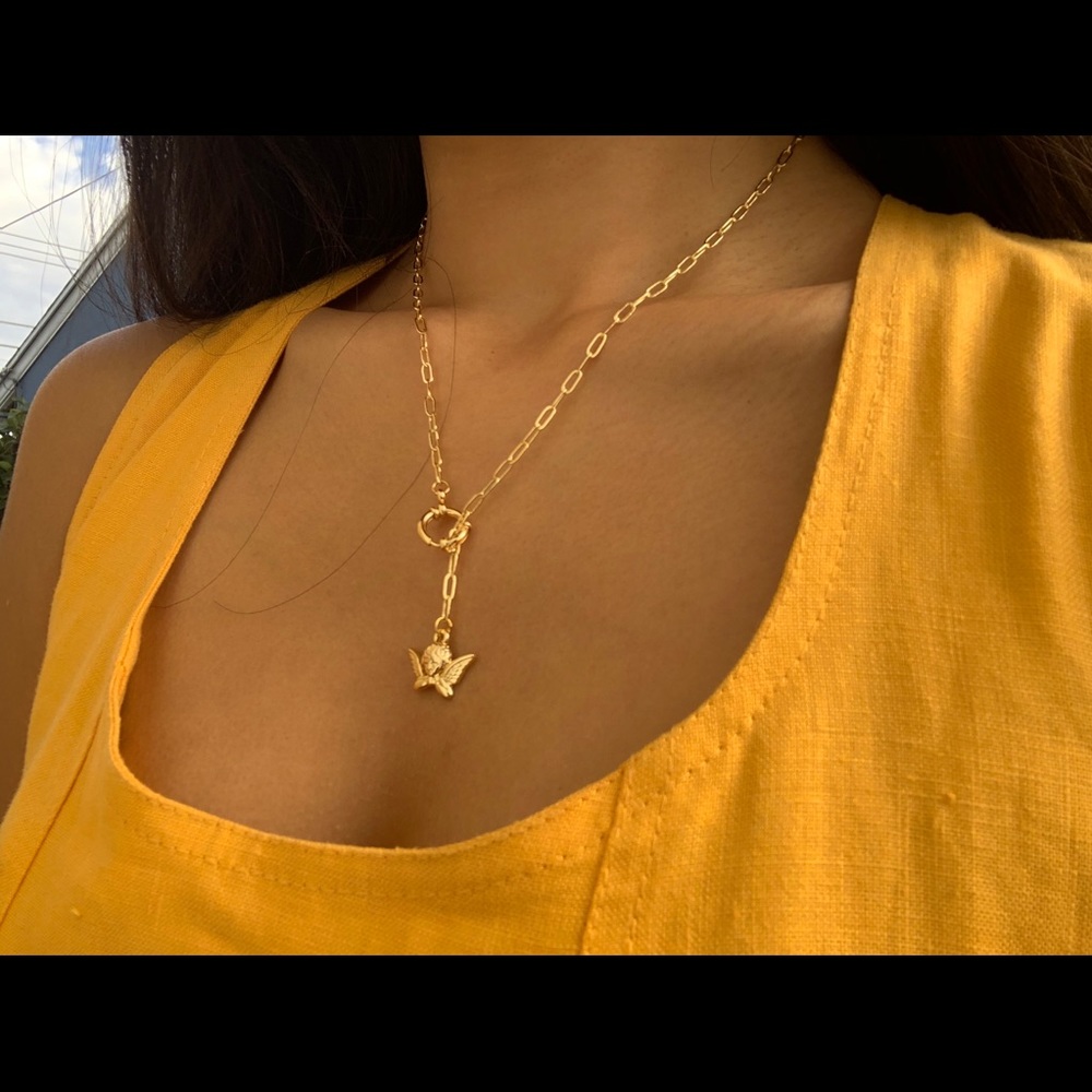 “Angel of mine” necklace /18k gold plated